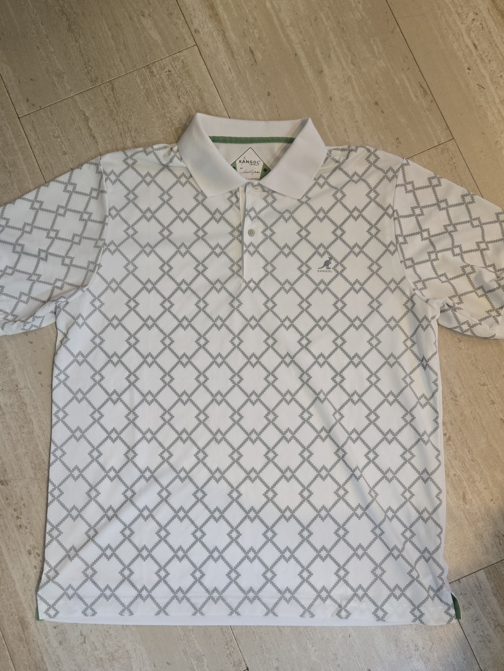 Kangol Golf Argyle Tex Polo Shirt